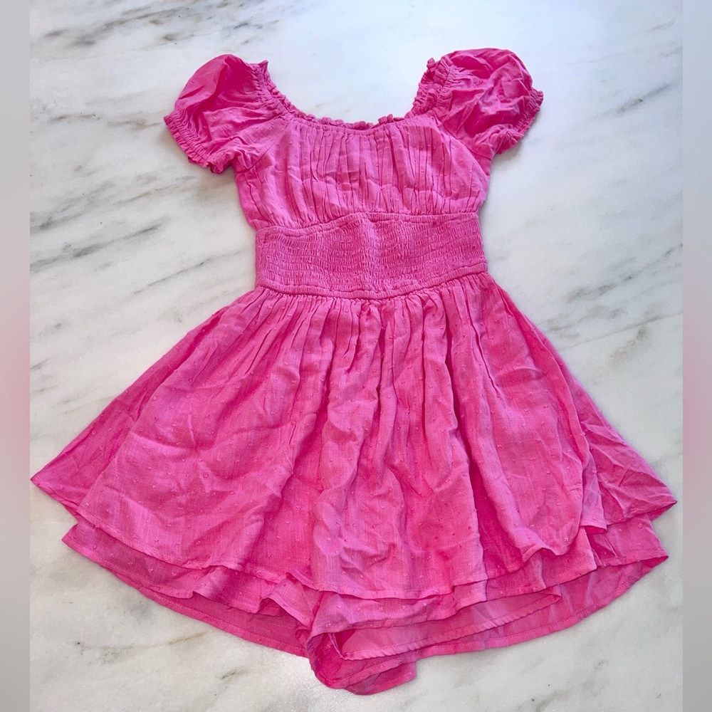 Hollister xs pink romper nwt